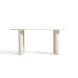 Linspire Spire Dining Table With Sintered Stone Top, White
