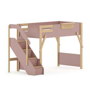 Boori Treehouse Kids NZ King Single Loft Bed + Storage Staircase, Cherry