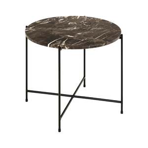 Living Room Tables: Hjem Design Avila Marble Coffee Table, Brown