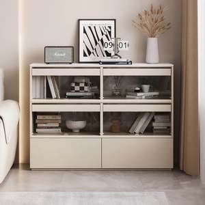 Display Cabinets: Linspire Vanko Flip Door Storage Cabinet, Large