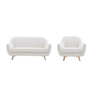Living Room Packages: MODE Milo 2PCS Sofa Set, Loveseat + 1-Seater