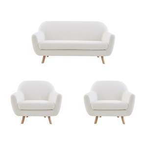 Living Room Packages: MODE Milo 3PCS Sofa Set, Loveseat + 2 Armchairs