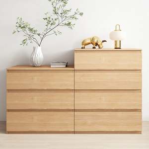 Bedroom Furniture: Loft Ensio Chest of 4 Drawers, Natural Wood