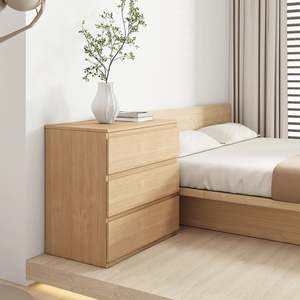 Loft Ensio Chest of 3 Drawers, Natural Wood