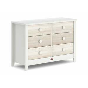 Linspire Fresko Chest of 5 Drawers, White & Dark Wood