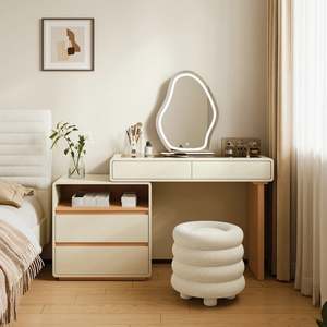 Linspire Evoke Extendable Dressing Table with 2 Drawers Cabinet