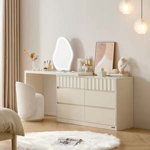 Linspire Whisper Adjustable Dressing Table with Chest of 6 Drawers