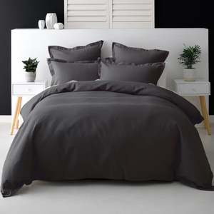 Savona Nova Duvet Cover Set, Charcoal