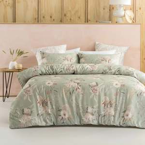 Savona Nella Duvet Cover Set, Sage