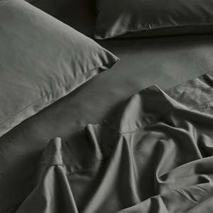 Savona 500T Bamboo Cotton Sheet Set, Steel Grey