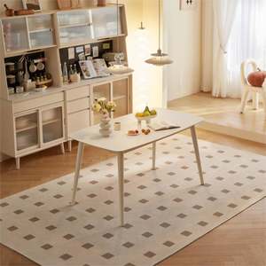 Linspire Ventus Dining Table With Sintered Marble Top, White