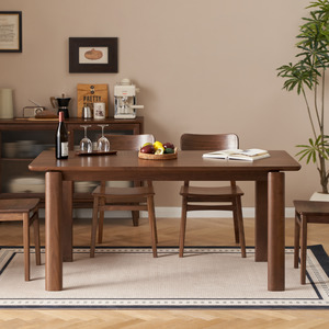 Dining Tables: Solidwood Lucca Dining Table, American Black Walnut