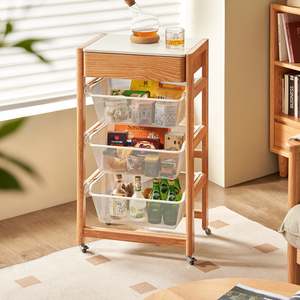 Kitchen Furniture: Solidwood Hemura Kitchen Island with Sintered Stone Top