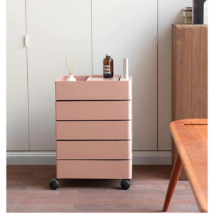 Contemporary Style Furniture: MODE Rosa Rotatable Trolley Cart, Pink