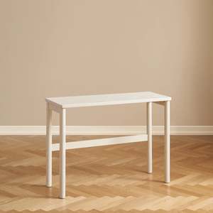 Office Desks: Linspire Oria Computer Desk, 100cm, Natural Wood & White