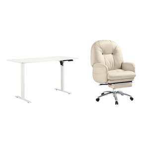 Linspire Ascend 2PCS Standing Desk Set, 140cm, White