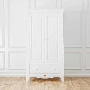 Kids Wardrobes: Boori Sleigh Kids Wardrobe, Barley White