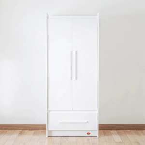 Boori Neat Kids 2 Door Wardrobe, Barley White