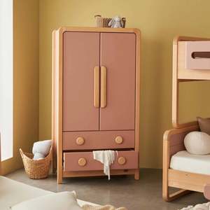 Kids Wardrobes: Boori Byron Kids 2 Door wardrobe with 2 drawers, Cherry