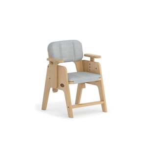 Kids Desks: Boori Euler Kids Study Chair with Cushion Set, Pebble