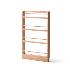 Kids Bookcases: Solidwood Milo Kids 4-Tier Display Bookshelf, Premium Birch