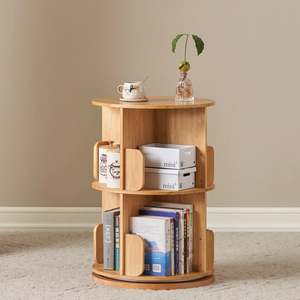 Kids Bookcases: Solidwood Jinova 2-Tier Rotatable Bookshelf