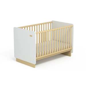 Cots: Boori Neat Kids Cot Bed, Barley White