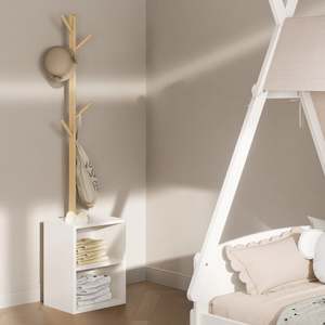 Boori Modular Kids Clothing Rack, Soft White