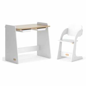 Boori Natty Kids Desk with Study Chair, Barley White