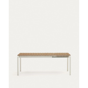 Kave Home Canyelles Dining Extendable Table, 140cm, White