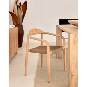 Outdoor Dining Chairs: Kave Home Nina Dining Chair, Brown