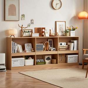 Linspire Lattice Storage Cabinet, Natural Wood