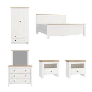 Hampton Style Furniture: Loft Hampton 5PCS Bedroom Set, NZ Queen Bed