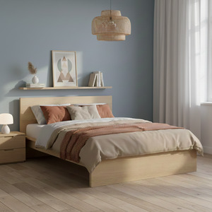 Ikea Malm Bed Frame, High, Natural Wood