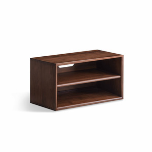 Solidwood: Solidwood Luxembourg 2-Level Shelf Module, American Black Walnut