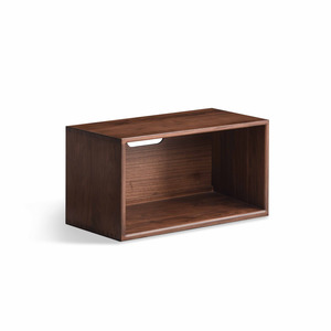 Solidwood: Solidwood Luxembourg 1-Cube Module, American Black Walnut