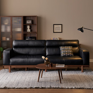 Sofas: Solidwood Luxembourg 4-Seater Leather Sofa
