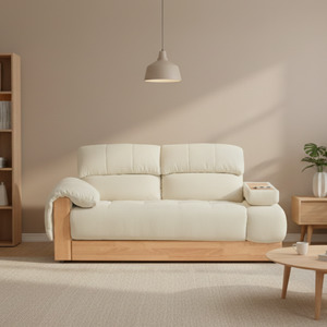 3 Seater Sofas: Linspire Cubby 3-Seater Sofa with Storage, Neutral White