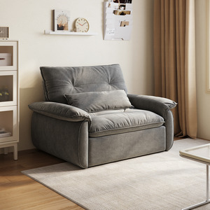 Linspire Rilla 1-Seater Sofa Bed, Pet-Friendly Fabric, Grey