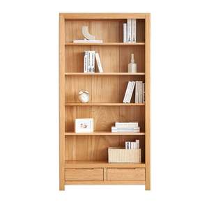 Solidwood Norway Bookcase, 100x32CM, Natural Wood