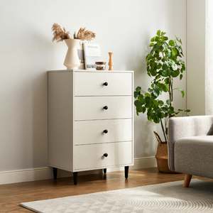 Linspire: Linspire Fresko Chest of 4 Drawers, White