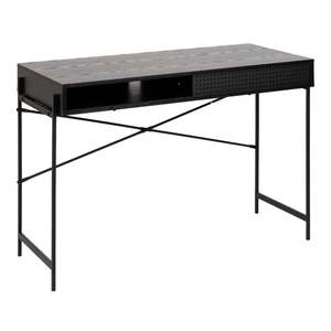 Hjem Design Aurex Rectangular Office Desk, Black