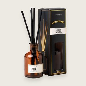 Apothecary Amber Glass Reed Diffuser – Vetiver & Cardamom