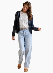 Products: Brakeburn Navy Stripe Sweat Jacket