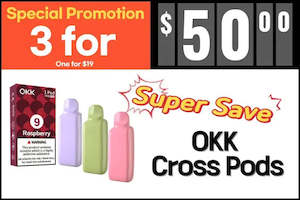 Trending: OKK Cross Prefilled Flavour Pod (5000 Puffs)