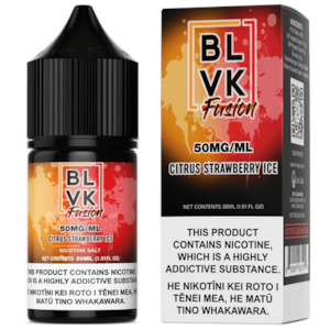Citrus Strawberry Ice Nic Salts (30mL) by BLVK (Fusion)