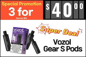 VOZOL Gear S 6000 Puffs Prefilled Pod (50mg/mL)