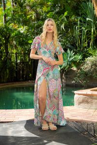 Cienna: Pria Wrap Dress | Multi