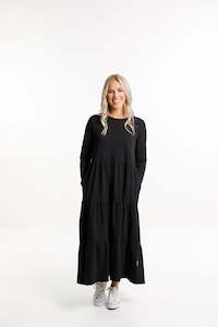 Homelee: L/S Kendall Dress | Black | Homelee