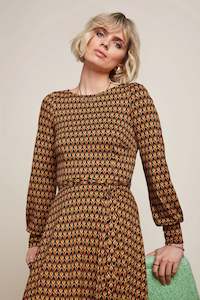 King Louie: Betty Bell Sleeve Dress | Dandy | King Louie